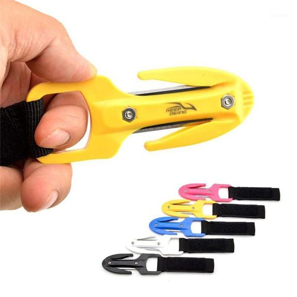 

1pc portable diving cutting knife diving snorkeling safety secant cutting knife hand line cutter equipments new 20201