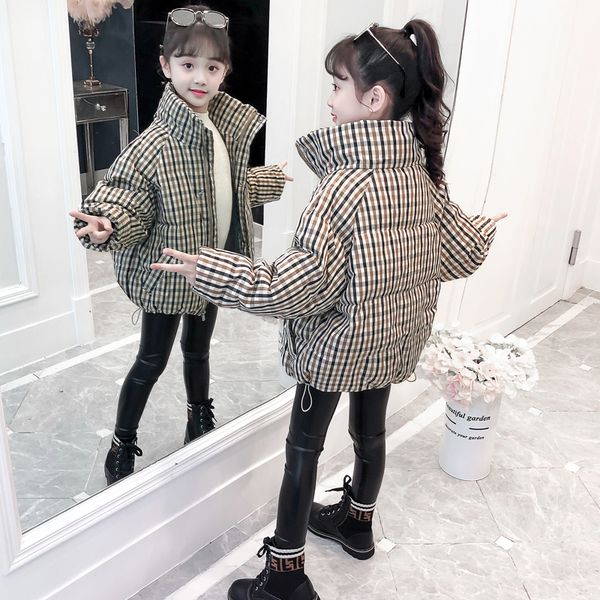 

южной кореи девушки зимней одежды 2020 новый иностранный стиль хлеб одежда детская телогрейки вниз хлопка, Blue;gray