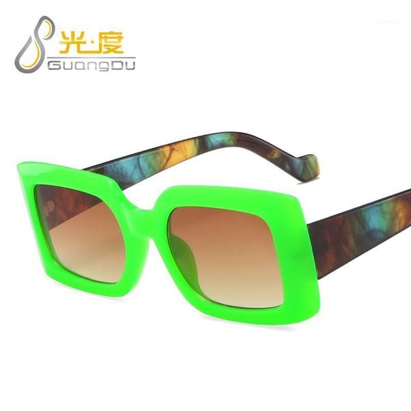 

sunglasses candy color rectangle women men 2021 uv400 green orange yellow blue leopard sun glasses retro feminino1, White;black