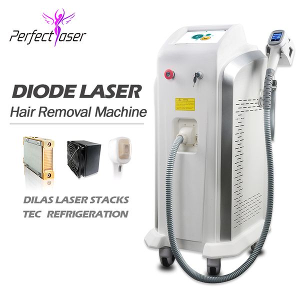 

808 depilation laser hair removal diodo laser cooling system 808nm diode laser prefessional hair removal, Black