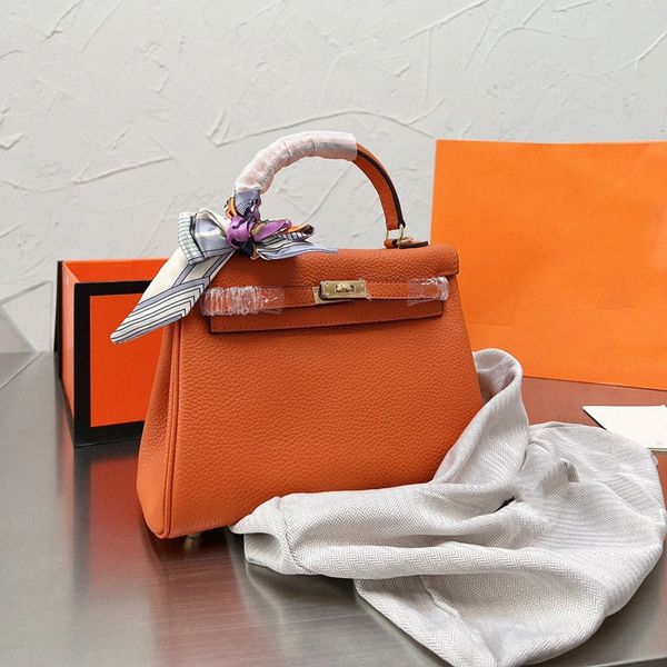 

classic designer women handbag shoulder bags crossbody style mini strap tote purse handbag genuine leather palm print kellies bag 98oj#
