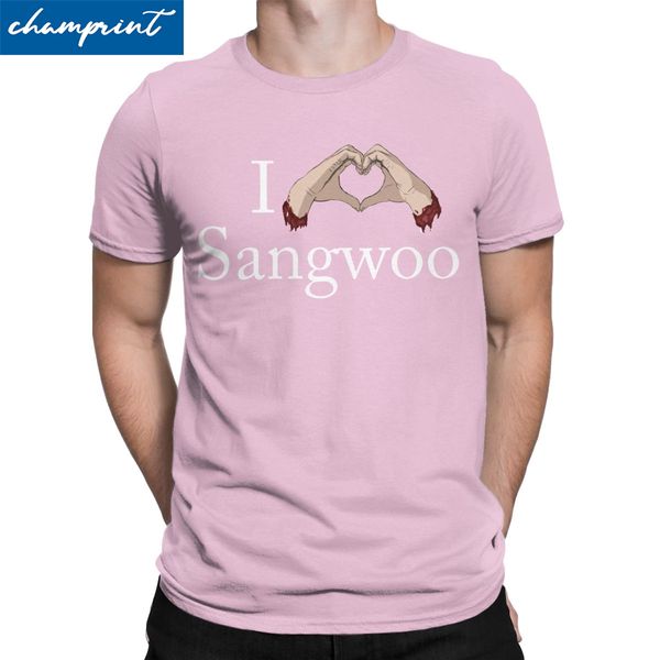 

i love sangwoo men's killing stalking korean yaoi manga amazing short sleeve crewneck sport hooded sweatshirt hoodie men t shirt