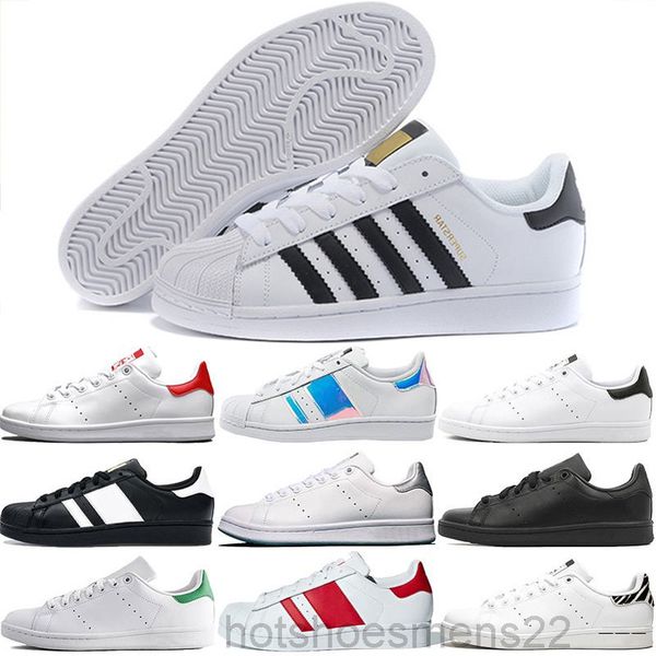 

big size eu36-46 men's shoes for women's shoes white shoe laser dazzle colour superstar shell head casual shoes dorp shipping adg9