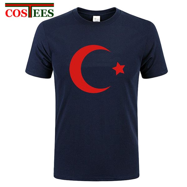 

sport 2017 new summer funny turkey moon star flag design printed t shirt mens short sleeve cotton tshirt men cool tee shirt hombre