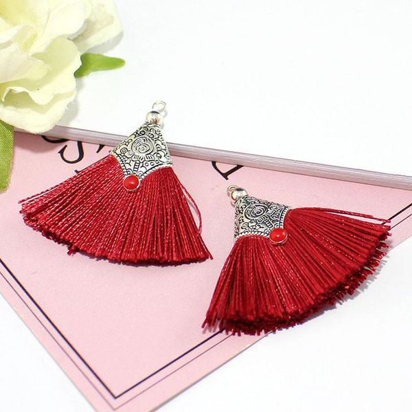 

4pcs 5cm mini silk tassel curtain garments bag decorative accessories diy earrings jewelry fringe trim crafts tassels pendant h jllxjl
