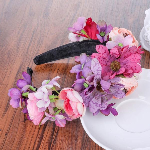 

haimeikang flower crown headbands wedding women wedding floral wreath bridesmaid bridal headpiece flower headband haimeikan qylaoj