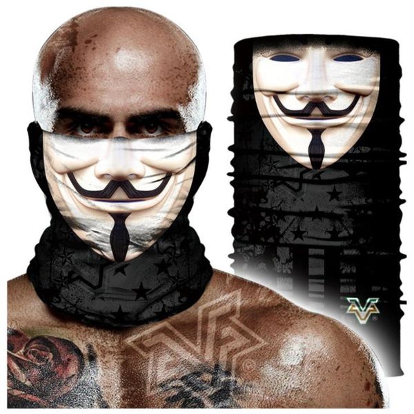 

3d national flag skull joker bandanas ciclismo cycling skiing camping running face shield neck warmer headbands uv protection outdoor masks, Blue;black