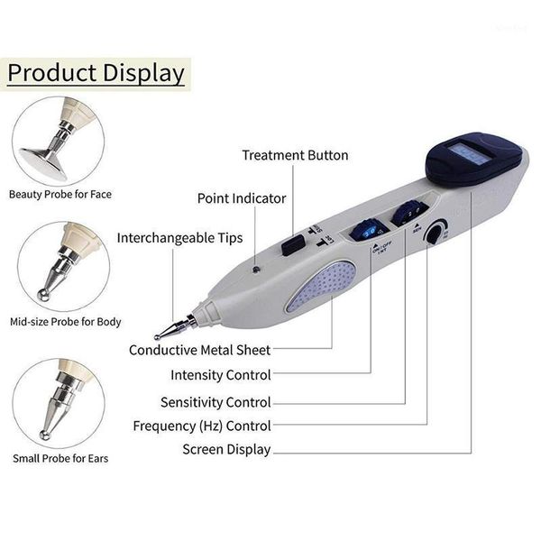 

electric massagers leawell electronic meridian pen point detector device low frequency pulses massage for body pain relief health care1