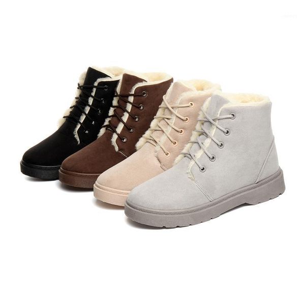

fashion warm snow boots 2020 winter new arrivasl women ankle booties woman shoes warm fur plush casual sneakers ladies feminino1, Black