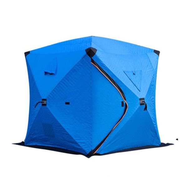 

automatic ice fishing thickening tent plus cotton large tents outdoor camping winter fishing 2 people quick-open bathing tent