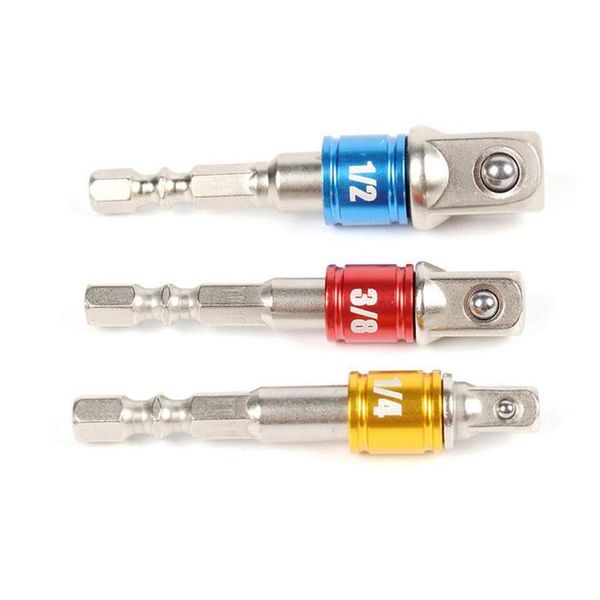 

3pcs colorful diy hex shank drive power drill bit socket wrench adapter electric screwdriver handle extensi wmtdfp homes2011