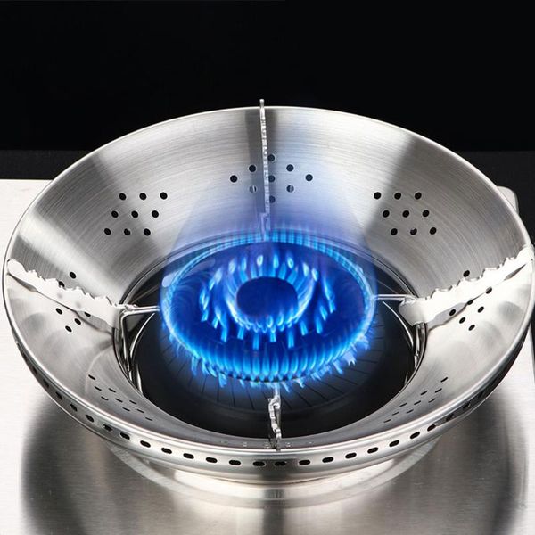 

hooks & rails windshield thick stainless steel stove fire polyethylene wind energy saving cover household gas stoves stent hoops