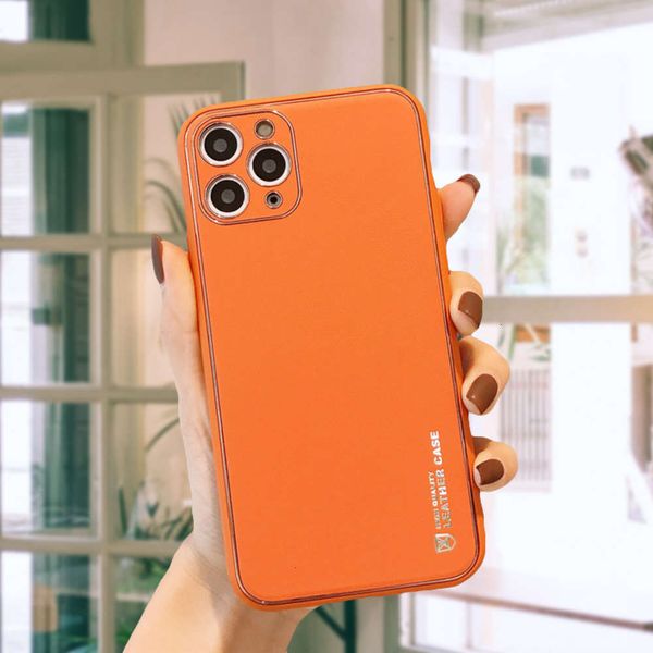 

qasuitable for vip 11 busins leather mobile phone case new all inclusive 12 anti falling mate40 electroplated caselk