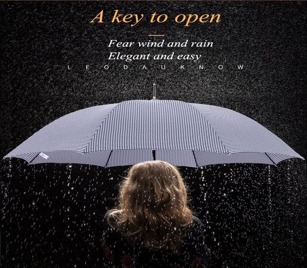 

leodauknow simple and light umbrella for men.bright plaid design with slender curved handle leodauknow simple qylvuz mywjqq