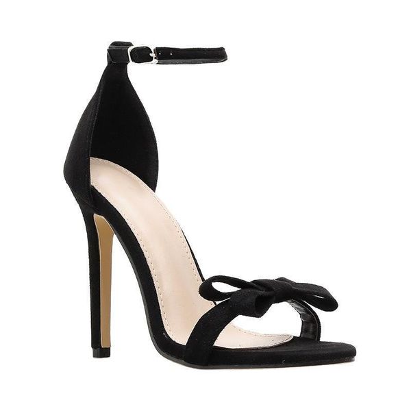 

2021 new european and foreign trade decoration simple heels sandals ntj0, Black