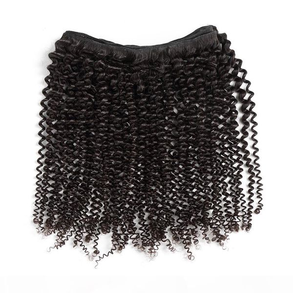 

peruvian afro kinky curly virgin hair bundles 1 pcs lot 100% human hair weaves bundles natural color no shedding no tangle, Black