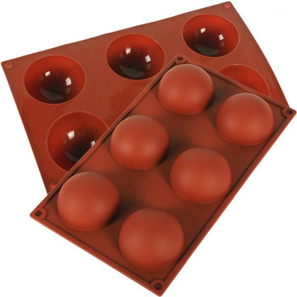 

cake tools half ball sphere silicone mold muffin chocolate cookie baking mould pan kitchen scraper 1pc1