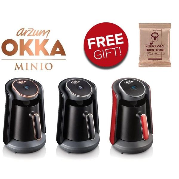 

automatic turkish coffee maker 4 cups 300ml cordless electric coffee arzum ok004 okka minio 480w (turkish is our gift