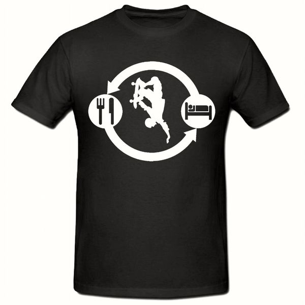 

sport tee shirts homme 2019 new round neck selling male natural cotton t-shirt eat sleep skate print your own t shirt