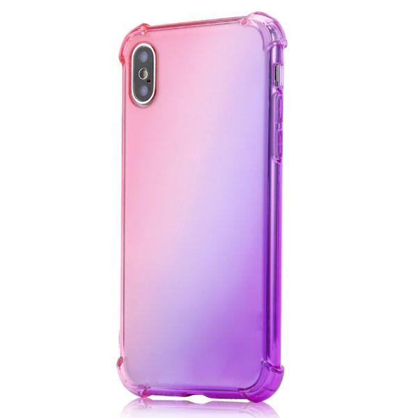 

телефон случаи градиент цвета противоударной подушки безопасности четкие дела для iphone 12 mini 11 pro max xs 8 7plus 6s free высылаем