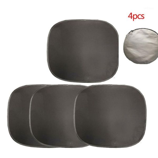 

4pcs 44*38cm car sunshade side block new static black film full sun visor sunshade car accessories1