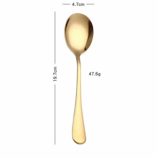 

spklifey gold salad spoon fork 2pcs salad spoon stainless steel cutlery set serving spoon set colorful unique spoons h jllezc