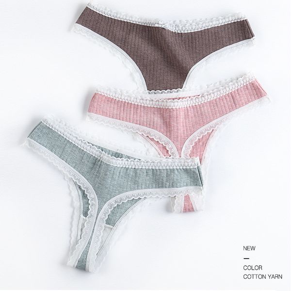 

women's mulberry silk g-string thongs lace panties for women briefs underwear intimate lingerie ladiest-back low-rise, Black;pink