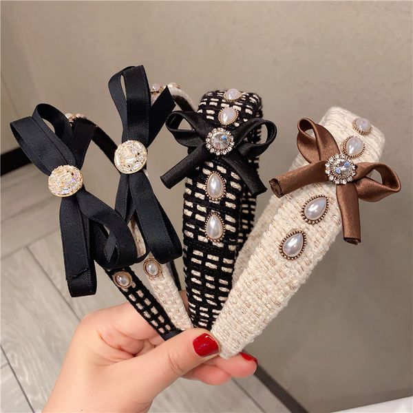 

hair accessories headdress small fragrance butterfly knot hair hoop female versatile go out net red wash face hair hoop anti slip hairpin