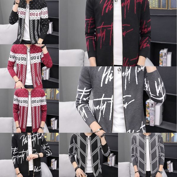 

34x2k 2020 трикотажные изделия пальто knitwearspring свитер красивый новый мужской корейский стиль пальто мужской кардиган и мода осень трик, Blue
