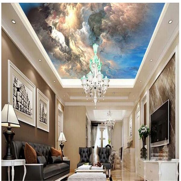 

beautiful dream cloud sky ceiling background wall 3d ceilings murals wallpaper