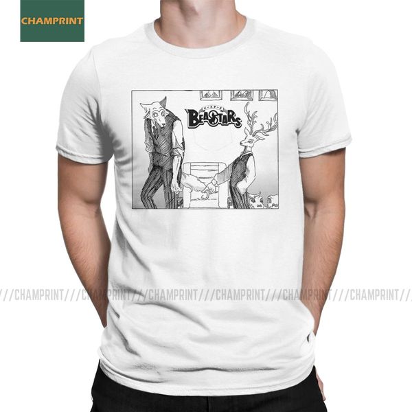 

beastars t shirts men fun t-shirt crewneck animal wolf anime furry manga tees short sleeve clothing unique sport hooded sweatshirt hoodie