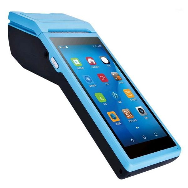 

printers handheld computer 5.5 inch press 3g wifi bluetooth android pda mobile payment terminal with thermal printer (eu plug)1