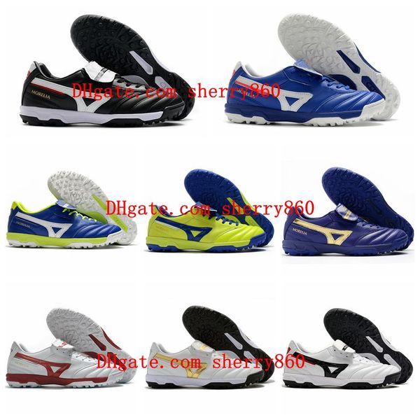

2021 quality mens soccer shoes morelia ii as/tf turf cleats football boots sneakers scarpe da calcio arrival