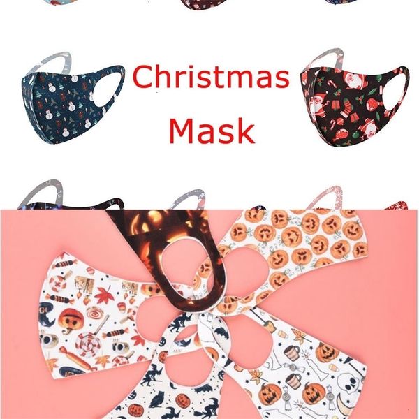 

unisexchrismas 3d design face mask for kids halloween silk anti-bacterial washable reusable masks with i