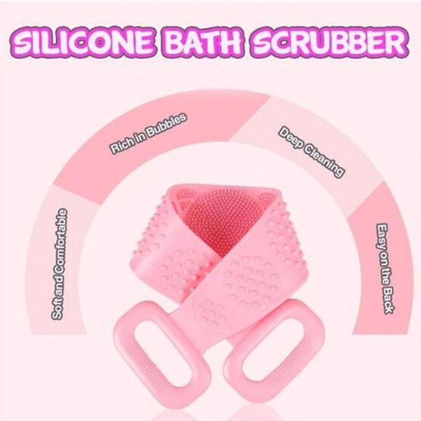 

magic sile bath scrubber sile brushes bath towels rubbing back mud peeling body massage shower extended scrubber h bbyfff