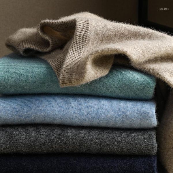 

zocept cashmere sweaters men v-neck smart casual all-match pullovers 2020 worsted cashmere knitted solid color warm sweater1, White;black