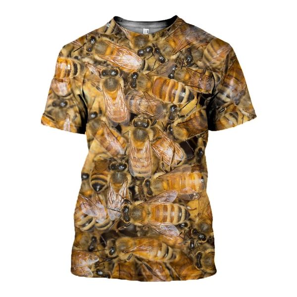 

insect bee men pure raw honey dw0038 3d print shirts horror hippie anime men clothing
