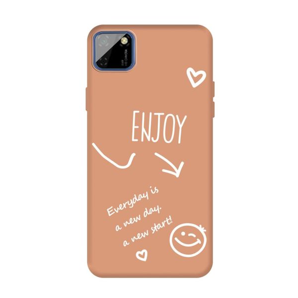 

for huawei y5p enjoy smiley heart pattern shockproof tpu case