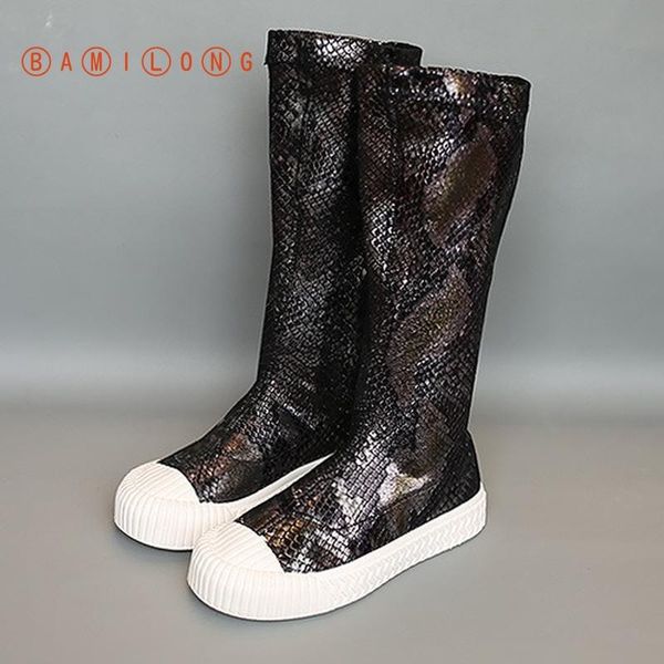 

bamilong toddler boys high boots spring autumn 2020 new fashion princess boots soft sole anti slip elastic girls y404, Black;grey