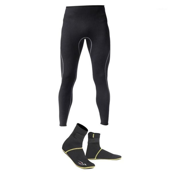 

magideal men neoprene wetsuit trousers surf scuba diving pants and socks snorkeling leggings trousers1