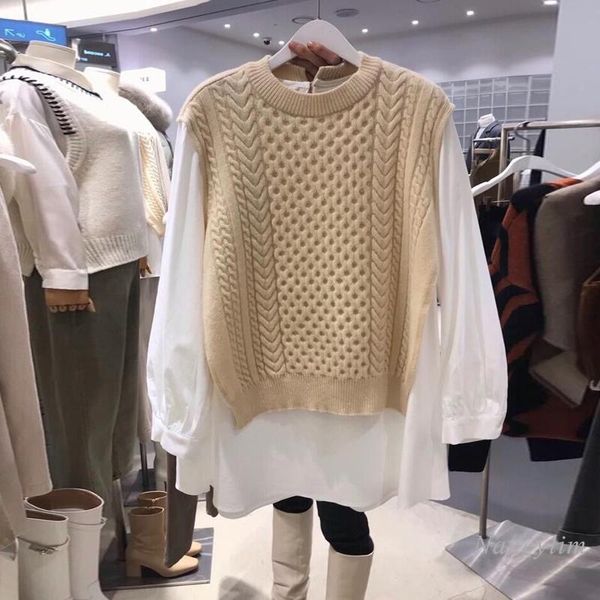 

sweater shirt for women 2021 spring autumn new loose outerwear pullover jumper female lady casual knitwear nancylim, White;black