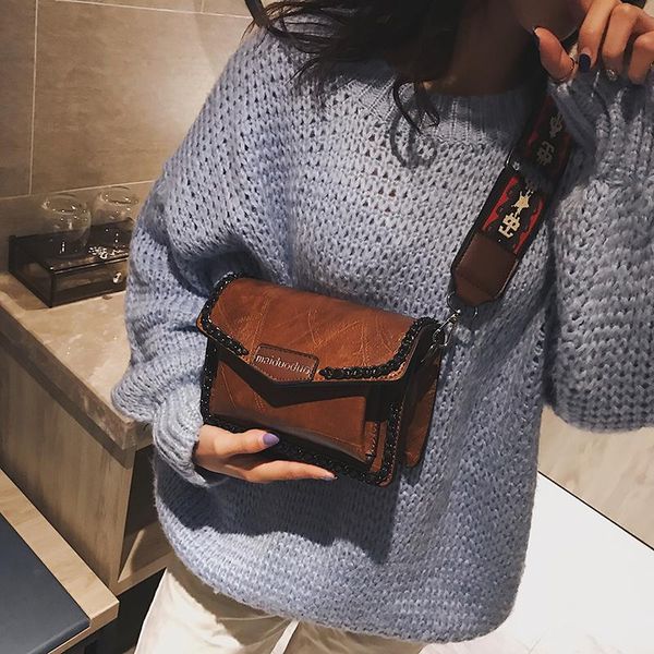 

bags for women handbag designer new wild shoulder bag of the chic small square bag hong kong style retro messenger