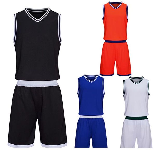 

college basketball uniforms for men kid wear diy custom , new male children basketball jersey suits sport sqcvjt, Black