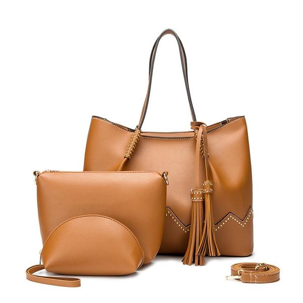 

new women's bag three piece portable shoulder bag handbag