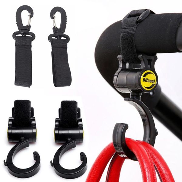 

stroller parts & accessories 2 pcs baby hooks clasp clip metal load-bearing buckle hanging diaper bag holder cart hook
