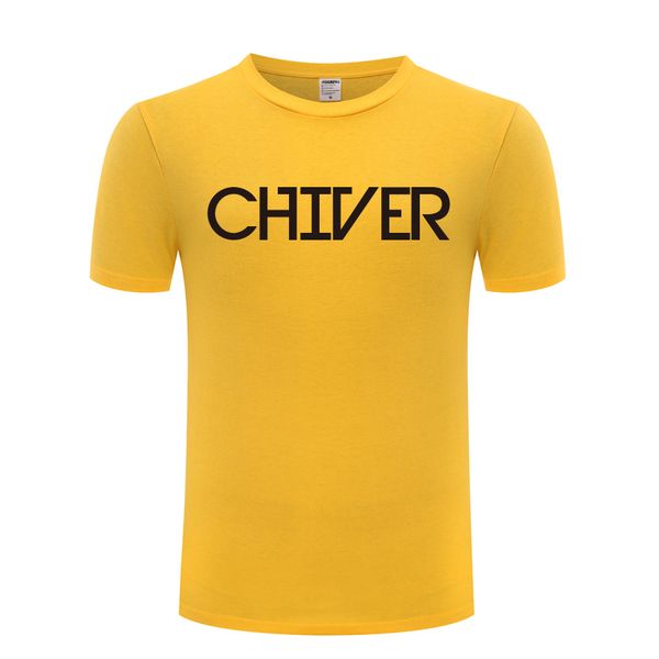 

chiver простые письма мужские мужские тенниски тенниска 2018 новый короткие рукава o шеи хлопка вскользь тенниска top tee спорта толстовка с