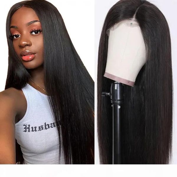 

short lace front human hair wigs bob wig for black women brazilian natural long straight swiss lace frontal wig preplucked, Black;brown