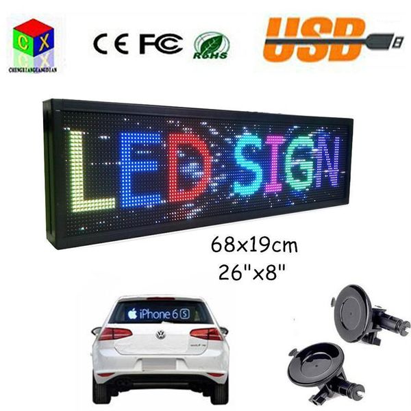 Display 12V carro Wi-Fi LED placa multicolor 26 