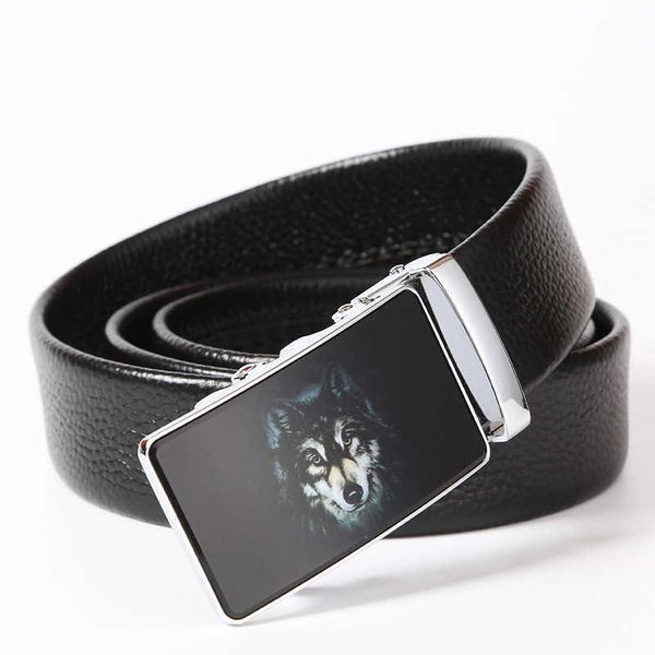 

net red belt tactical leather men's 2021 new automatic buckle trouser, Black;brown