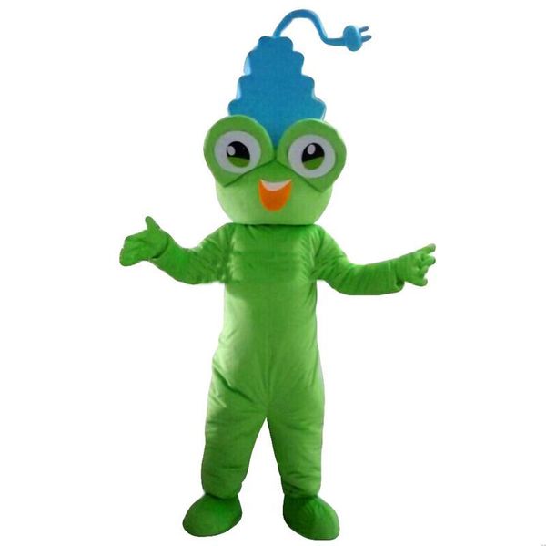 

2021 frog plug mascot costumes fancy dress real p ing, Red;yellow